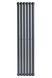 Вертикальний дизайнерський радіатор опалення ARTTIDESIGN Rimini 6/1500/354 сірий матовий