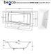 Ванна акрилова BESCO INTIMA DUO 150х85 R (#WAIT-150-NP)