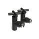 Кран угловой для полотенцесушителей RAFTEC PREMIUM 1/2x1/2 / черный муар 2шт. (25-231430-3012)