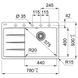 Кухонна мийка FRANKE CENTRO CNG 611-78 TL BLACK EDITION (114.0699.238)