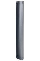 Вертикальні дизайнерські радіатори опалення ARTTIDESIGN Bari II 6/1800 сірий матовий