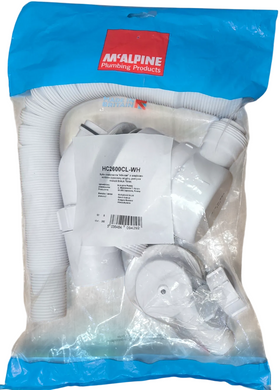Сифон для ванни та душового піддона MCALPINE CLICK-CLACK 40/50 / білий (HC2600CL-WH)