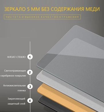 Дзеркало DUSEL DE-M3031 65X80 / годинник (DUSEL-210)