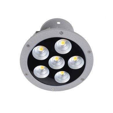 Круглий світильник для саду AS-15 6*7W WW IP65 GY
