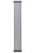 Вертикальные дизайнерские радиаторы отопления ARTTIDESIGN Bari II 6/1800 серый матовый