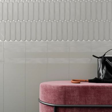 Керамограніт WOW DESIGN GRACE O GREY GLOSS 7,5х30 см (124930)