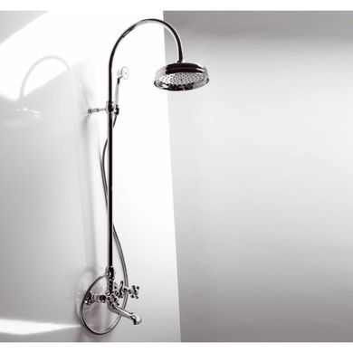Душевая система IMPRESE CUTHNA Antiqua со смесителем для ванны, верхним и ручным душем, бронза T-10280 antiqua-n