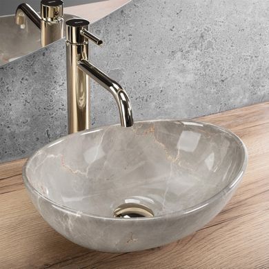 Раковина REA SOFIA MINI KASHMIR 26х35 / мармур (REA-U9238)