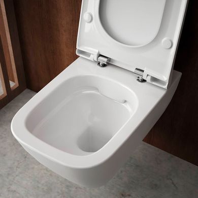 Підвісний унітаз GEBERIT SMYLE SQUARE RIMFREE / сидіння SOFT CLOSE (500.685.01.1)