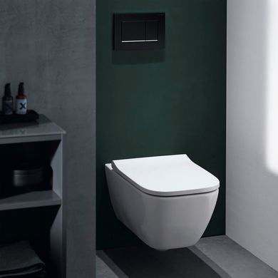 Підвісний унітаз GEBERIT SMYLE SQUARE RIMFREE / сидіння SOFT CLOSE (500.685.01.1)