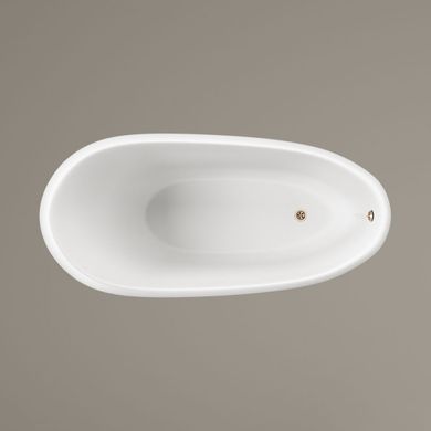 Ванна из искусственного камня отдельностоящая PAA VICTORIA WHITE 170х83 + ножки ANTICA - SILKSTONE (VAVISS_00)