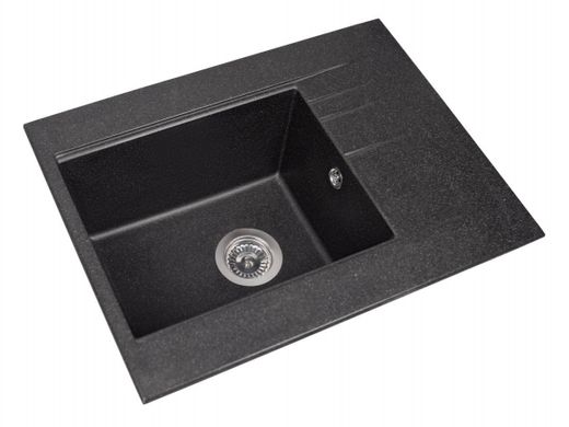 Кухонна мийка Miraggio Bodrum 650 (BLACK) 0000007, Черный
