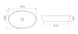 Раковина CERASTYLE ONE 42.5х67 076200 (АР000040735)