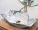 Раковина REA VEGAS GRANIT SHINY 37х57 / сіра (REA-U5602)