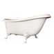 Ванна из искусственного камня отдельностоящая PAA VICTORIA WHITE 170х83 + ножки ANTICA - SILKSTONE (VAVISS_00)