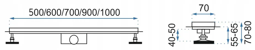 Трап для душу REA PURE NEO 100 (REA-G0095)