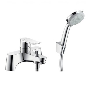 Смеситель hansgrohe Metris на 2 отверстия для ванны Croma 100 Vario 31422000 хром