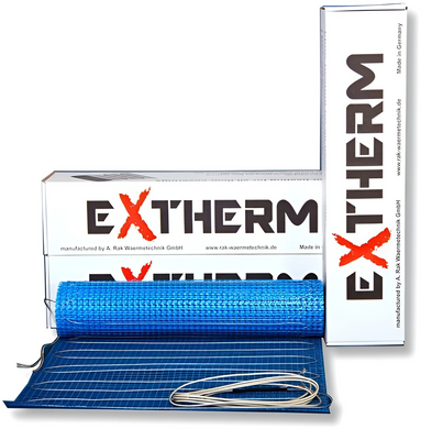 Нагревательный одножильный мат EXTHERM ETL 200 - 1м² / 200Вт (ETL 100-200)