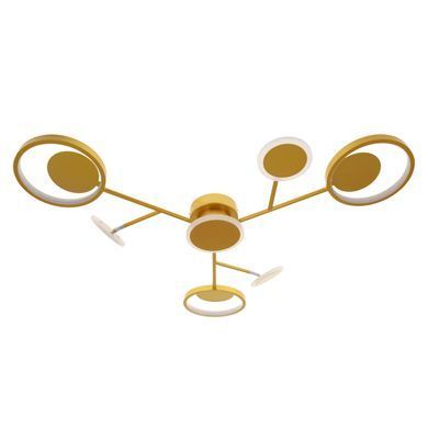 Люстра потолочная в спальню LED 30W WW+NW+CW G (BR-01 658С/7)