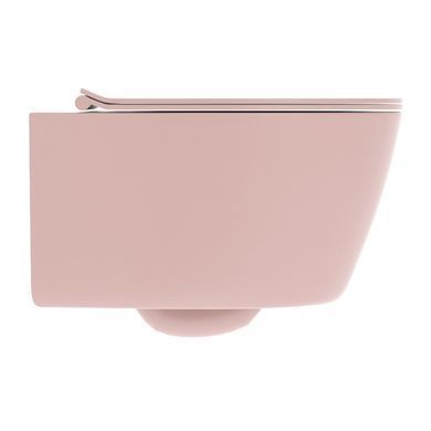 Подвесной унитаз DIMARCO DAMA DI VENEZIA MATT SALMON + сиденье SLIM SOFT CLOSE (DM2I001MS)