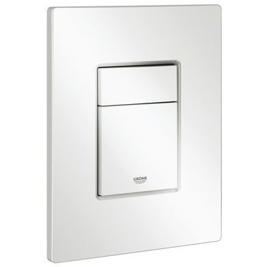 Клавиша смыва для унитаза GROHE SKATE COSMOPOLITAN / белая / хром матовая (38732SH0)