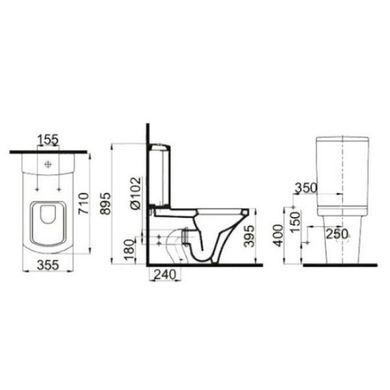 Напольный унитаз IDEVIT VEGA + сиденье SOFT CLOSE (SETK2804-0306-001-1-6200)