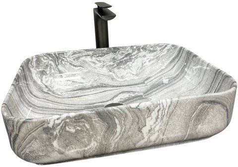Раковина VBI PALERMO 39х50 GREY ONYX GLOSSY (VBI-012303)