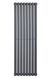 Вертикальный дизайнерский радиатор отопления ARTTIDESIGN Rimini 8/1500/472 серый матовый