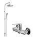 Набір душової системи 2в1 KOLLER POOL ROUND / змішувач для душу KVADRO START (RNSD200+KS0400)