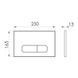 Клавиша смыва для унитаза IMPRESE I-FRAME BRENTA / хрос / сатин (I7113AP)