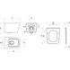 Подвесной унитаз RAVAK SOLAR RIMOFF + сиденье SOFT CLOSE (X01928)