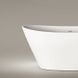 Ванна зі штучного каменю окремостояча PAA AMORE GLOSSY WHITE 160х85 (VAAMO_00)