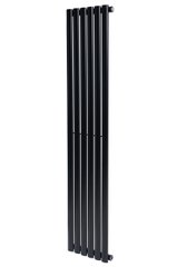 Вертикальный дизайнерский радиатор отопления ARTTIDESIGN Rimini 6/1500/354 черный матовый