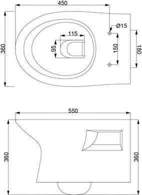 Подвесной унитаз DEVIT AURORA 2.0 + сиденье SOFT CLOSE (3120128)