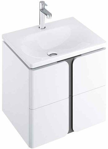 Тумба подвесная RAVAK BALANCE SD 500х465 / белый / графит (X000001365)