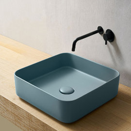 Раковина CIELO SHUI COMFORT 40х40 / бірюзова (SHCOLAQ40-PL)