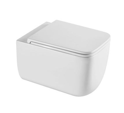 Комплект 4в1: Инсталляция для унитаза QTAP NEST ST + подвесной унитаз GEMINI ULTRA QUIET 530х365х373 + клавиша смыва SATIN (QT2533076EUQMB46172)