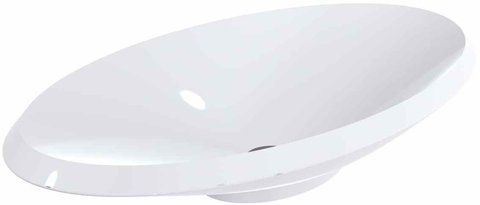 Раковина из искусственного камня MIRAGGIO LEX 69х38 R / белая (0002012)