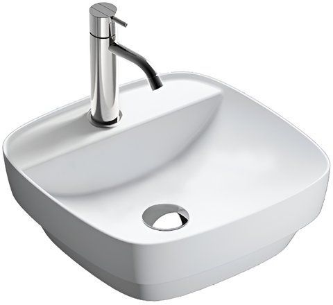 Раковина CATALANO GREEN LUX 42х42 / біла / сатинована (142GRLXBM)