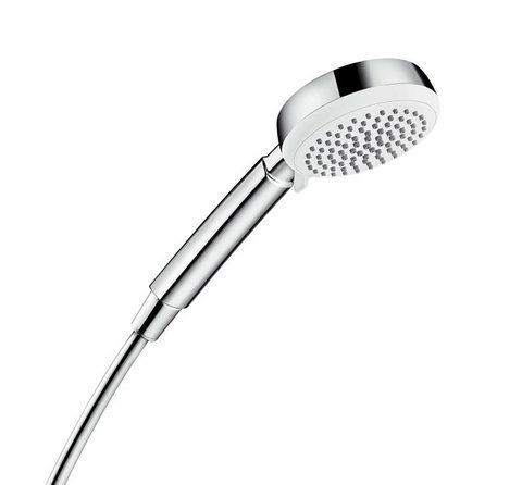 HANSGROHE Ручной душ CROMETTA 100 VARIO ECOSMART 9л/мин: белый/хромированный (26827400)