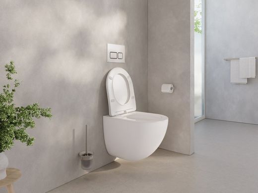 Подвесной унитаз RAVAK CHROME AQUASPIN + сиденье SOFT CLOSE (X03121)