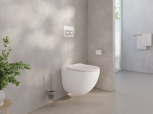 Подвесной унитаз RAVAK CHROME AQUASPIN + сиденье SOFT CLOSE (X03121)