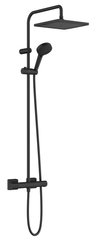 Hansgrohe Душевая система Vernis Shape Showerpipe 240 1jet EcoSmart с термостатом, Matt Black (26429670)