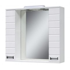 Шкаф зеркальный MIRATER Бостон 75х75х17 Белый (3797)