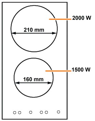 Индукционная варочная поверхность FABIANO SIH 322 Black (8122.416.1084)