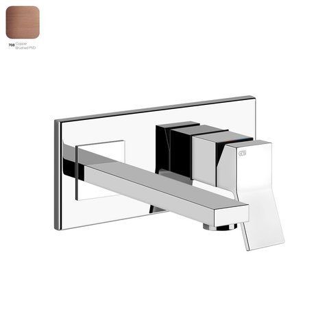 Змішувач для умивальника GESSI RETTANGOLO K, середній вилив, COPPER BRUCHED PVD (53088708)