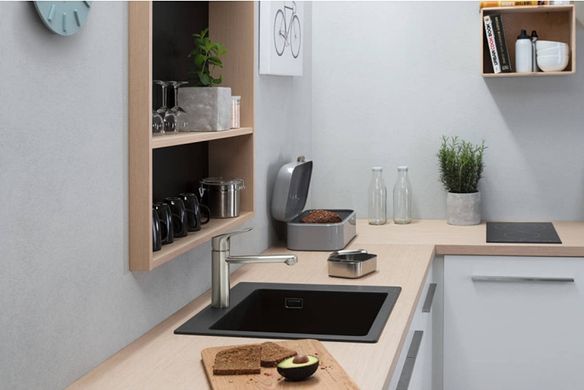 Hansgrohe Кухонная мойка S510-F450 560х510 Graphiteblack (43312170)