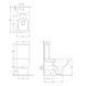 Напольный унитаз DIMARCO MORETTA + сиденье SLIM SOFT CLOSE (DM2A002WH)