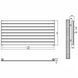 Радіатор ARTTIDESIGN LIVORNO G 544X1200 RAL7016 Підключення бічне різнобічне