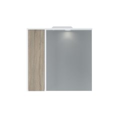 Зеркальный шкаф AM.PM GEM S/с подсветкой/левая/дерево/75см (M91MPL0751WF38), Белый; Дерево